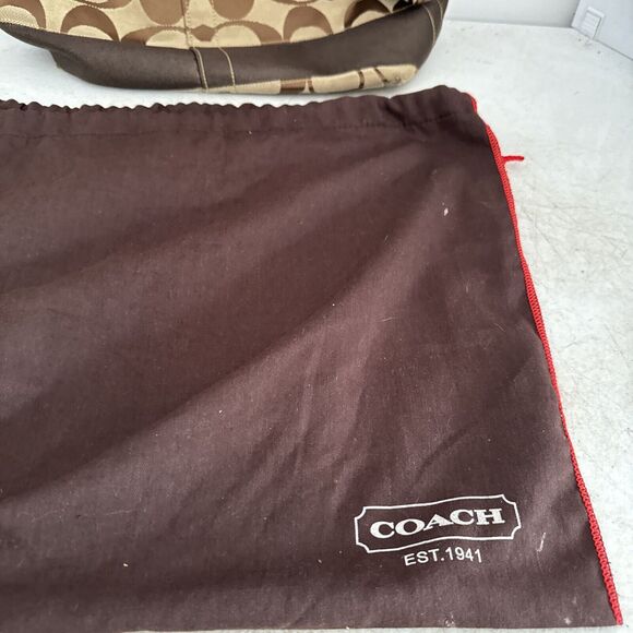 Coach 10627 Black Gray Jacquard Signature Canvas Bucket Bag Tote Purse - Picture 3 of 16